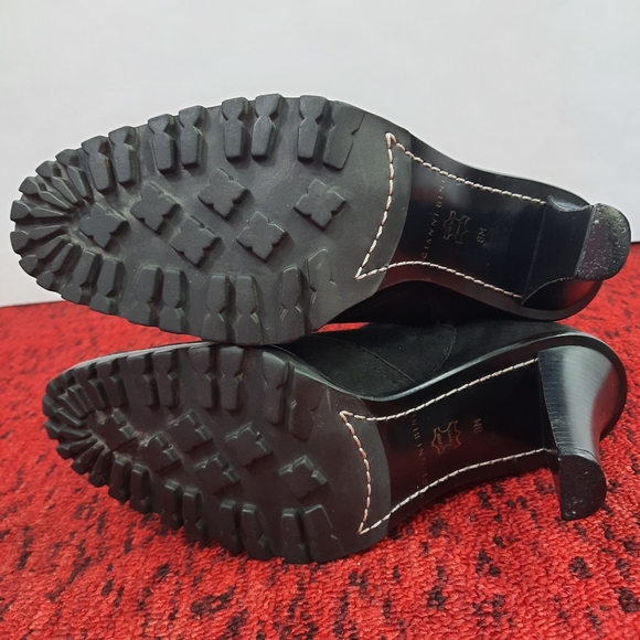 Gianni Bini Women's Heeled Boots Black Suede Leather Side Zip Size 8M - Picture 10 of 13